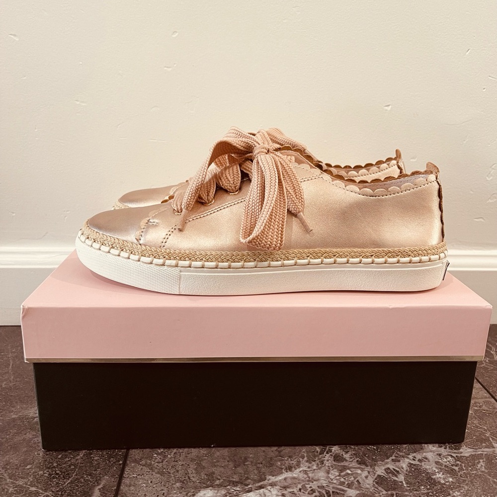 Kate Spade Metallic Rose Sneakers